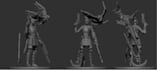 custom 3d model dnd campaign, gothic dnd world design, rpg game character