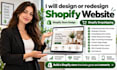 design or redesign shopify website, shopify store design, shopify dropshipping