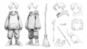 draw sketches with your character