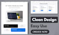 design modern responsive web landing page