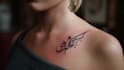 create arabic and persian minimal calligraphy tattoo