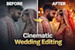 edit cinematic wedding and event highlight videos