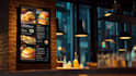 design digital menu, digital menu board or animated tv screen menu