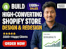 do shopify store design and website redesign for ecommerce website development