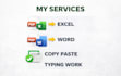 do data entry, PDF to word and marathi hindi english typing
