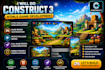 do construct 3 html5 ,web ,mobile, game development ,reskin ,prototype game