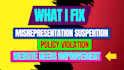 resolve google merchant center misrepresentation,policy violations,suspensions