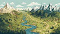 do vector map illustration and design