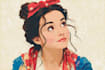 drawing a disney cartoon portrait
