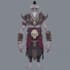 create dark art, metal, gothic illustration