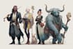 draw your custom dnd party illustration