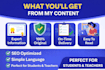 write SEO educational blog posts that are easy to understand