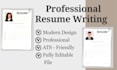 design a professional resume , CV
