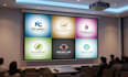 design a modern corporate logo, brochure and catalog