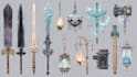 draw custom dnd weapons, magic items, and fantasy equipment