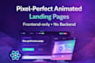 build a responsive react frontend with gsap animations and apis