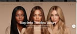 hair extension website hair extension shopify store hair salon beauty website