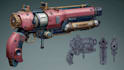 create weapon design and illustration