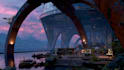 make environment, cyberpunk, sci fi art landscape design