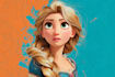 draw a cute disney style portrait illustration