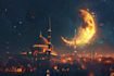 create ramadan kareem beautiful logo intro
