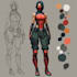 create scifi, fantasy, superhero character design
