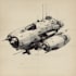 design realistic spaceship illsutration for you
