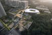 3d sketchup model landscape site plan, smart city,master plan,tech campus render