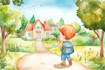 draw custom illustrations and children book illustration