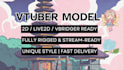 design a full body live2d vtuber model