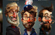 draw artistic cartoon caricatures
