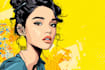 make vector pop art illustration