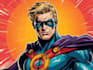 design an amazing superhero pop art