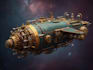 draw custom spaceship sci fi steampunk nft