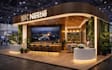 render concept, design exhibition stand for product display, trade booth visuals