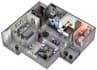create 3d isometric floor plan,apartment layout,house section area,cad rendering