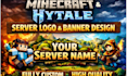 design a minecraft and hytale server logo, banner, and icon