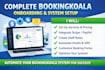 do complete bookingkoala onboarding and system setup
