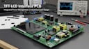 develop tft lcd interface pcb with power management
