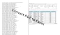 convert PDF to excel bank statement to excel and format data