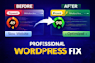 fix wordpress errors, payment issues, plugin conflicts and website issues