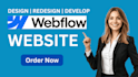 do webflow website design, figma to webflow expert