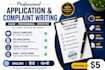 draft professional complaints, rti and legal letters