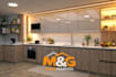 design kitchen interior in 3d and render