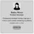 create professional HTML CSS landing pages and digital cards