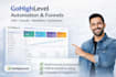 setup gohighlevel CRM,funnels,workflows, automation and integrations
