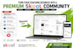 build your skool coaching community, online course and membership