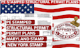 create code compliant structural plans with professional engineer stamp