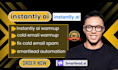 setup instantly ai smartlead ai cold email tool warmup email automation