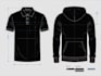 design polo shirt, hoodie technical sketch and techpack